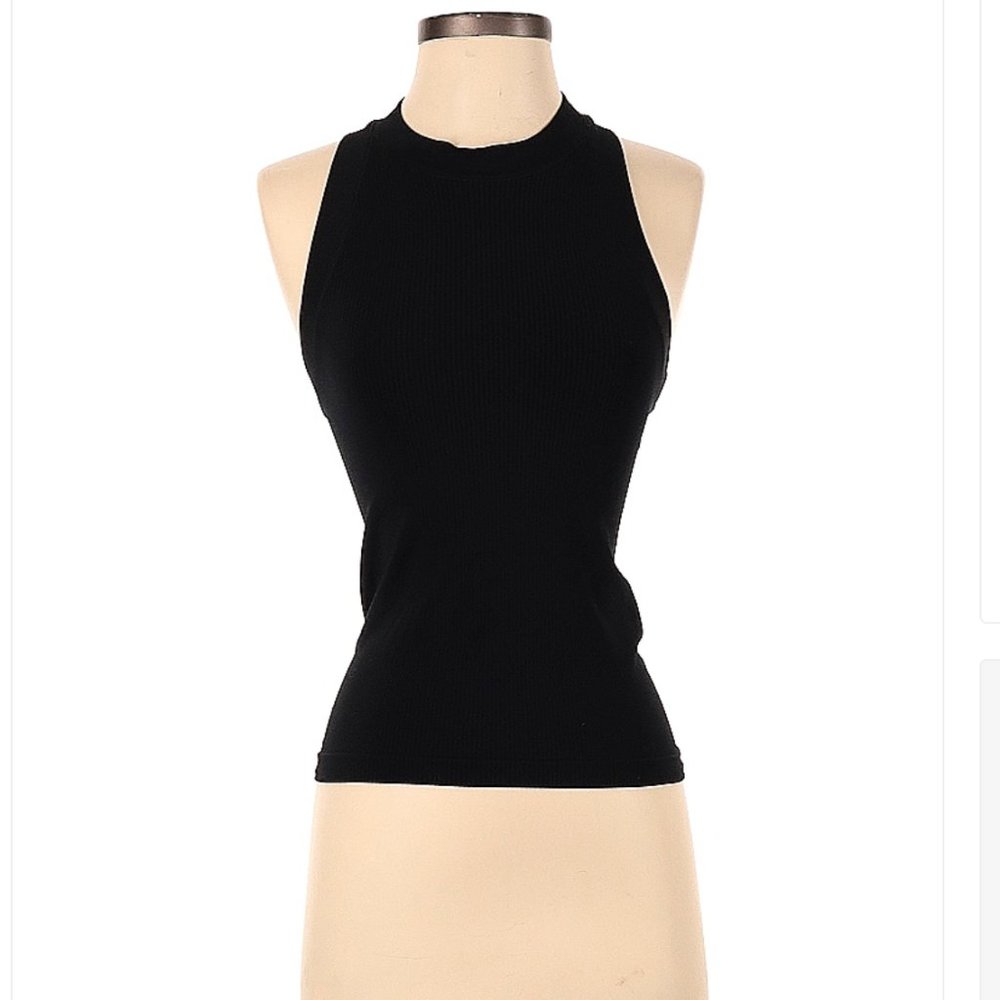 Athleta Black Razorback Tank Top
